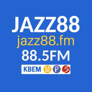 Logotipo de la emisora ​​de radio KBEM JAZZ 88.5