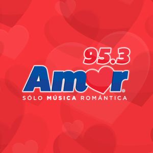 Logotipo de la emisora ​​de radio Amor 95.3 FM