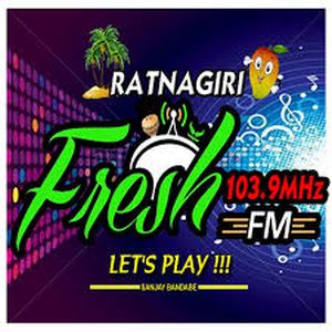 Logotipo de la emisora ​​de radio Ratnagiri Fresh FM 103.9