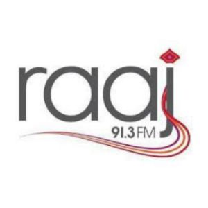 Logotipo de la emisora ​​de radio Raaj 91.3 FM