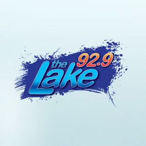 Logotipo de la emisora ​​de radio KHLA 92.9 The Lake