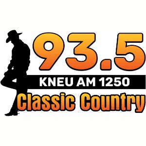 Logotipo de la emisora ​​de radio KNEU 93.5 FM