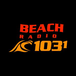 Logotipo de la emisora ​​de radio CKQQ 103.1 Beach Radio