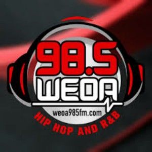 Logotipo de la emisora ​​de radio 98.5 WEOA