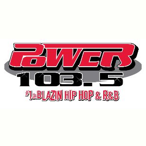 Logotipo de la emisora ​​de radio KVSP Power 103.5 FM