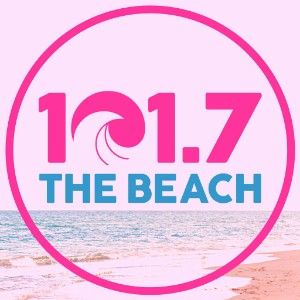 Logotipo de la emisora ​​de radio WBEA 101.7 The Beach