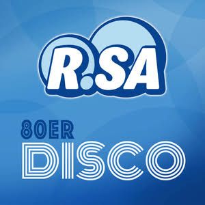 Logo of radio station R.SA - 80er Disco
