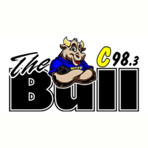 Logotipo de la emisora ​​de radio WCEF C98.3 The Bull