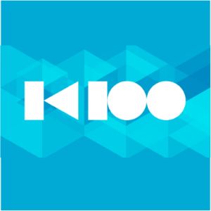 Logotipo de la emisora ​​de radio K100 (Kaninn FM)