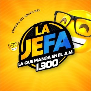 Logotipo de la emisora ​​de radio La Jefa 1300 AM