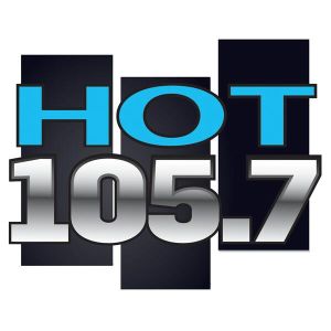 Logotipo de la emisora ​​de radio WZHT Hot 105.7 FM