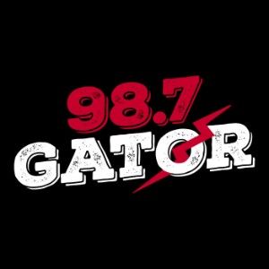Logotipo de la emisora ​​de radio 98.7 The Gator