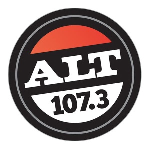 Logo of radio station ALT 107.3