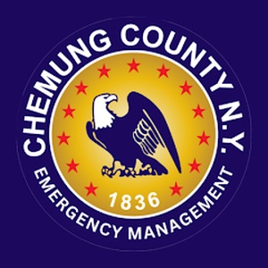 Logotipo de la emisora ​​de radio Chemung County Police and Fire