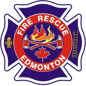 Logotipo de la emisora ​​de radio Edmonton Fire Rescue