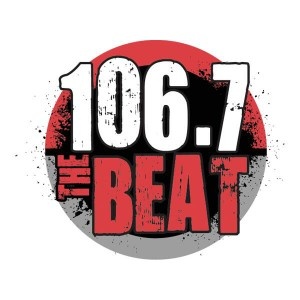 Logo of radio station 106.7 The Beat