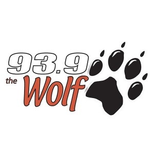Logo of radio station 93.9 The Wolf