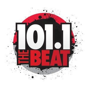 Logo of radio station 101.1 The Beat