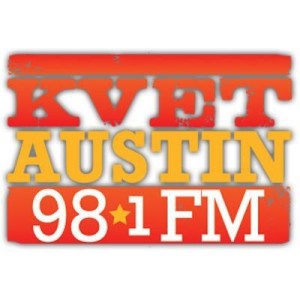 Logo of radio station 98.1 KVET