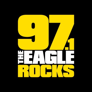 Logo of radio station 97.1 The Eagle