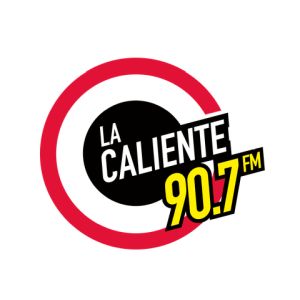 Logo of radio station La Caliente 90.7 FM